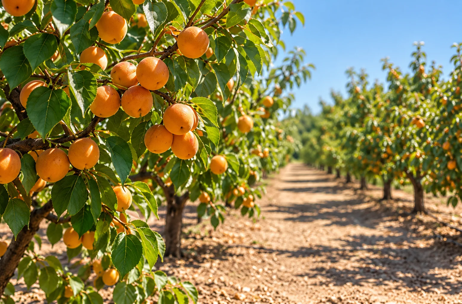 Blenheim apricots growing in Sunnyvale’s heritage orchard